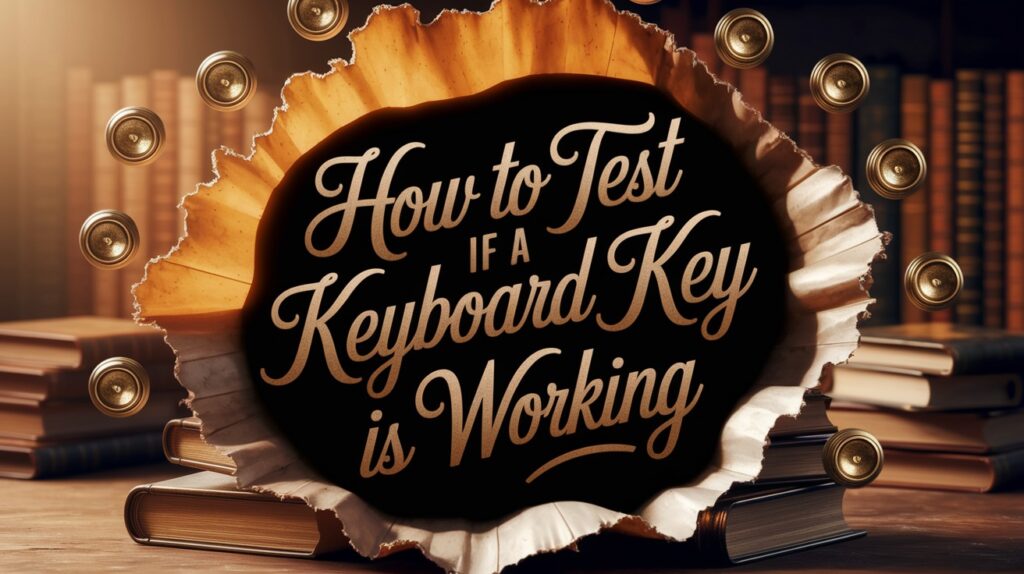 How to Test if a Keyboard Key is Working